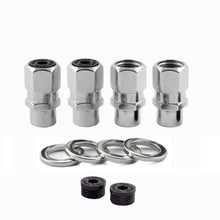 Laden Sie das Bild in den Galerie-Viewer, McGard Hex Lug Nut (Drag Racing Short Shank) M12X1.5 / 13/16 Hex / 1.6in. Length (4-Pack) - Chrome