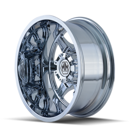 Mayhem 8101 Monstir 19.5x6.75 / 8x165.1 BP / -143mm Offset / 116.7mm Hub Rear Chrome Wheel