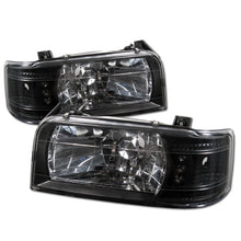 Laden Sie das Bild in den Galerie-Viewer, Spyder Ford F150 92-96/Ford Bronco 92-96 1PC LED ( LEDs)Crystal Headlights Blk HD-YD-FB92-1PC-BK