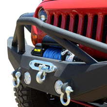 Load image into Gallery viewer, DV8 Offroad 07-18 Jeep Wrangler JK/JL FS-10 Full Length Steel Front Bumper w/ Skid Plate