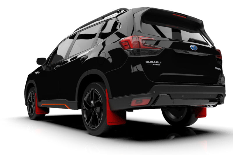 Rally Armor 2019 Subaru Forester UR Red Mud Flap w/ Black Logo - 2to4wheels