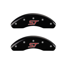 Charger l&#39;image dans la galerie, MGP 4 Caliper Covers Engraved Front &amp; Rear ST Black finish silver ch