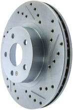 Laden Sie das Bild in den Galerie-Viewer, StopTech Select Sport 13-15 Subaru BRZ Slotted / Drilled Left Front Rotor