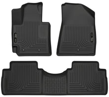 Cargar imagen en el visor de la galería, Husky Liners 2016 Kia Soul Weatherbeater Black Front &amp; 2nd Seat Floor Liners (Footwell Coverage)