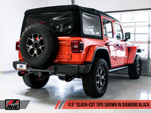Load image into Gallery viewer, AWE Tuning 2018+ Jeep Wrangler JL/JLU Tread Edition Axle-Back Dual Exhaust - Diamond Black Tips - 2to4wheels