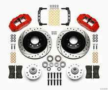 गैलरी व्यूवर में इमेज लोड करें, Wilwood Narrow Superlite 6R Front Hub &amp; 1PC Rtr Kit 12.88in Dril -Red 74-80 Pinto/Mustang II