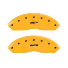 Laden Sie das Bild in den Galerie-Viewer, MGP 4 Caliper Covers Engraved Front &amp; Rear MGP Yellow Finish Black Characters 2001 BMW M3