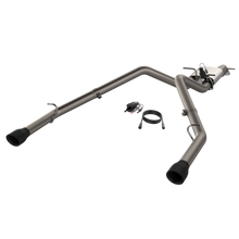 Cargar imagen en el visor de la galería, QTP 19-20 Ram 1500 304SS Screamer Cat-Back Exhaust Rear Split Exit w/4.5in Black Tips - 2to4wheels