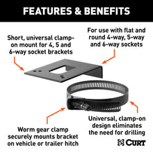 Load image into Gallery viewer, Curt Connector Bracket Mounts for 4 5 and 6-Way Brackets (12-Pack)