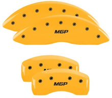 Charger l&#39;image dans la galerie, MGP 4 Caliper Covers Engraved Front &amp; Rear MGP Yellow Finish Black Char 2019 Lincoln Nautilus