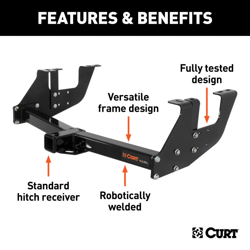 Curt Universal Class 3 Multi-Fit Trailer Hitch w/2in Receiver
