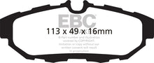 Laden Sie das Bild in den Galerie-Viewer, EBC 10-14 Ford Mustang 3.7 Redstuff Rear Brake Pads