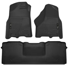 Cargar imagen en el visor de la galería, Husky Liners 10-12 Dodge Ram 2500/3500 Mega Cab WeatherBeater Combo Black Floor Liners