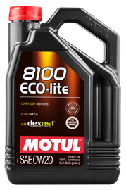 Motul 5L Synthetic Engine Oil 8100 0W20 ECO-LITE - Single image 1