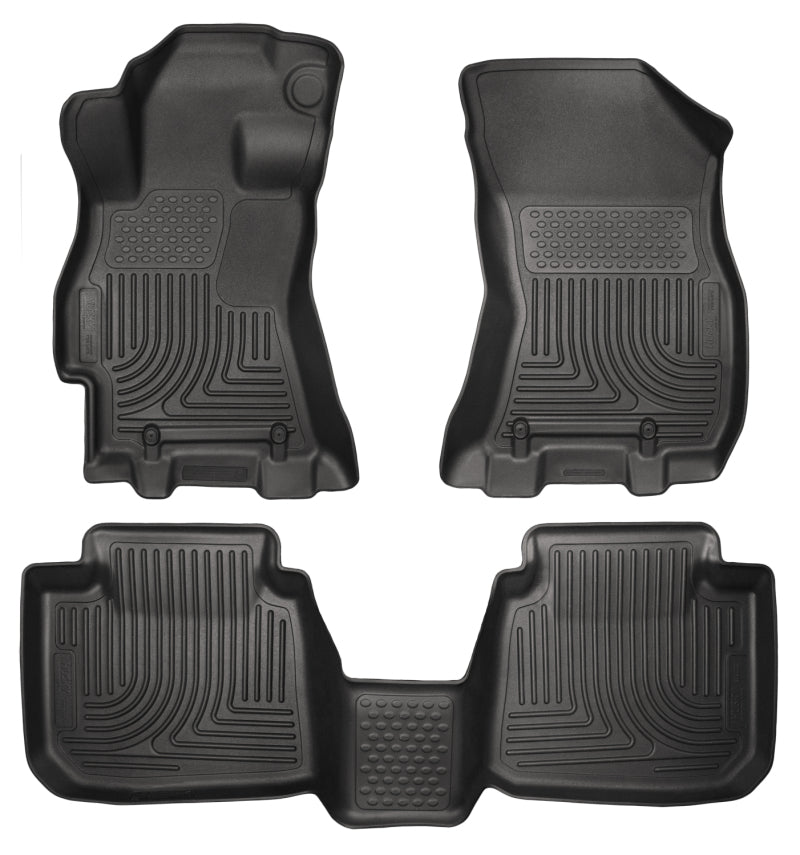 Husky Liners 2015 Subaru Legacy/Outback Weatherbeater Black Front & 2nd Seat Floor Liners - 2to4wheels