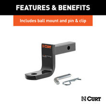 Load image into Gallery viewer, Curt 92-00 Honda Civic Class 1 Trailer Hitch w/1-1/4in Ball Mount