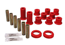 Charger l'image dans la galerie, Energy Suspension 82-04 GM S-10/S-15 Pickup 2WD / 82-04 S-10 Blazer Red Rear Leaf Spring Bushing Set