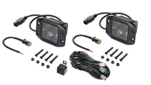 Laden Sie das Bild in den Galerie-Viewer, Hella Universal Black Magic 3.2in L.E.D. Cube Kit - Flood Beam (Flush Mount)