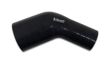 गैलरी व्यूवर में इमेज लोड करें, Vibrant 3.50in ID x 3.25in ID Gloss Black Silicone 45 Degree Transition Elbow