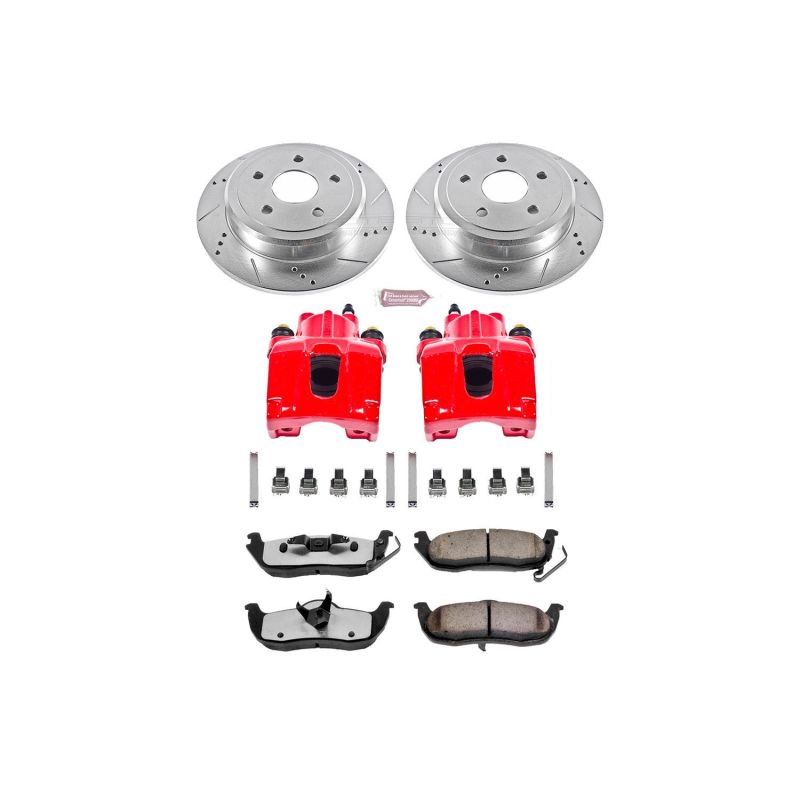 Power Stop 06-10 Jeep Commander Z36 Truck and Tow Kit w/ Calipers - Rear