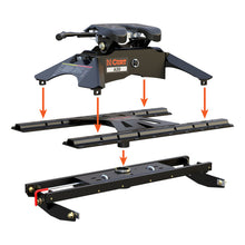 Carica l&#39;immagine nel visualizzatore di Gallery, Curt X5 Gooseneck-to-5th-Wheel Adapter Plate for Double Lock EZr