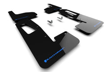 Cargar imagen en el visor de la galería, Rally Armor 2022 Rivian R1T Black UR Mud Flap w/ Nitrous Blue Logo