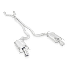Carica l'immagine nel visualizzatore di Gallery, Stainless Works 2009-15 Cadillac CTS-V Wagon 3in Catback System X-Pipe Chambered Mufflers 4in Tips