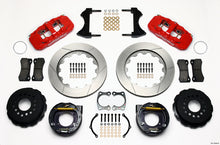 Charger l&#39;image dans la galerie, Wilwood AERO4 Rear P-Brake Kit 14.00in Red Big Ford New Style 2.50in Offset