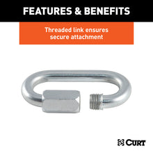 Cargar imagen en el visor de la galería, Curt 3300lb Threaded Link Packaged
