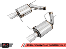 Charger l&#39;image dans la galerie, AWE Tuning S197 Mustang GT Axle-back Exhaust - Touring Edition (Chrome Silver Tips)