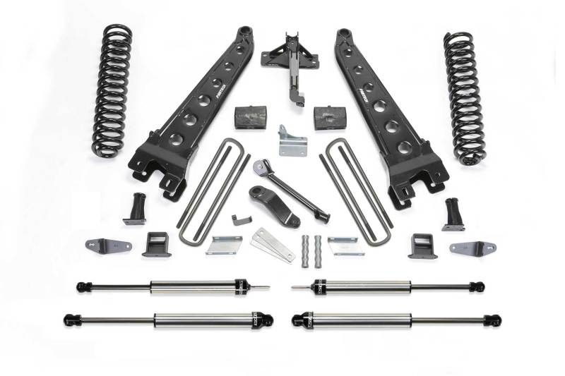 Fabtech 08-10 Ford F450/550 4WD 6in Radius Arm System w/DL Shocks