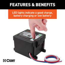 Carica l&#39;immagine nel visualizzatore di Gallery, Curt Push-to-Test Breakaway Kit w/Side-Load Battery