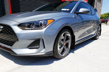 Carica l'immagine nel visualizzatore di Gallery, Rally Armor 2019+ Hyundai Veloster Turbo R-Spec UR White Mud Flap w/ Black Logo - 2to4wheels