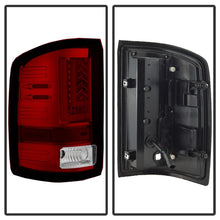Charger l&#39;image dans la galerie, Spyder GMC Sierra 2016-2017 Light Bar LED Tail Lights - Red Clear ALT-YD-GS16-LED-RC
