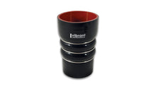 Carica l&#39;immagine nel visualizzatore di Gallery, Vibrant Silicone Coupling 4 Ply Aramid CAC Hose 3in x 3.5in Inlet/Outlet - Black