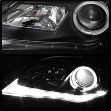 Carica l&#39;immagine nel visualizzatore di Gallery, Spyder Toyota Corolla 11-13 Projector Headlights Halogen Model Only - DRL LED Blk PRO-YD-TC11-DRL-BK