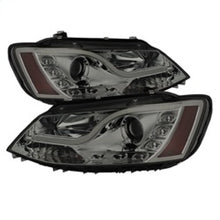 गैलरी व्यूवर में इमेज लोड करें, Spyder Volkswagen Jetta 11-14 Projector Headlights Halogen Light Tube DRL Smke PRO-YD-VJ11-LTDRL-SM