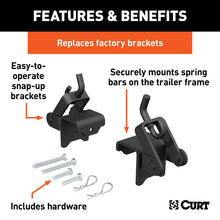 Carica l&#39;immagine nel visualizzatore di Gallery, Curt Replacement Weight Distribution Hookup Brackets (2-Pack)