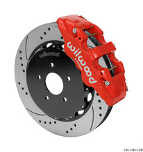 गैलरी व्यूवर में इमेज लोड करें, Wilwood AERO6 Front Hat Kit 14.00 Drilled Red 03-09 Nissan 350Z w/Lines