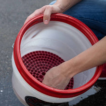 Carica l&#39;immagine nel visualizzatore di Gallery, Chemical Guys Cyclone Dirt Trap Car Wash Bucket Insert - Red - Single