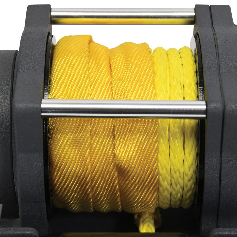 Superwinch 2500 LBS 12 V DC 3/16in x 40ft Synthetic Rope Terra 2500SR Winch - Gray Wrinkle