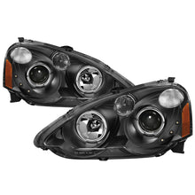 Carica l&#39;immagine nel visualizzatore di Gallery, xTune Acura RSX 2002-2004 Halo Projector Headlights - Black PRO-JH-ARSX02-HL-BK