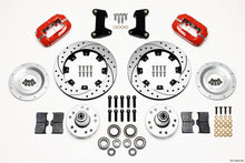 गैलरी व्यूवर में इमेज लोड करें, Wilwood Forged Dynalite Front Kit 12.19in Drilled Red 74-80 Pinto/Mustang II Disc Spindle only