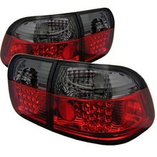 Carica l&#39;immagine nel visualizzatore di Gallery, Spyder Honda Civic 96-98 4Dr LED Tail Lights Red Smoke ALT-YD-HC96-4D-LED-RS