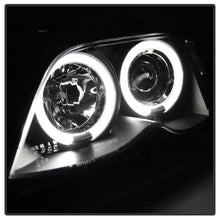 Carica l&#39;immagine nel visualizzatore di Gallery, Spyder BMW E46 3-Series 02-05 4DR Projector Headlights 1PC LED Halo Blk PRO-YD-BMWE4602-4D-AM-BK