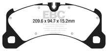 Laden Sie das Bild in den Galerie-Viewer, EBC 14+ Porsche Macan (Cast Iron Rotors only) 3.0 Twin Turbo Yellowstuff Front Brake Pads