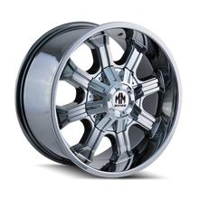 Cargar imagen en el visor de la galería, Mayhem 8102 Beast 20x9 / 6x135 BP / 18mm Offset / 106mm Hub Chrome Wheel