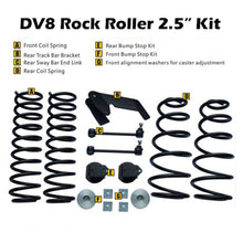 Load image into Gallery viewer, DV8 Offroad 07-18 Jeep Wrangler JK Rock Roller 2.5in Front &amp; Rear Lift Kit w/o Shocks