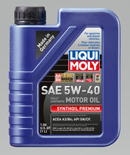 Charger l'image dans la galerie, LIQUI MOLY 1L Synthoil Premium Motor Oil SAE 5W40 - Single