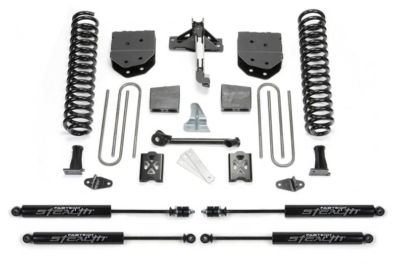 Fabtech 05-07 Ford F350 4WD 6in Basic System w/Stealth Shocks